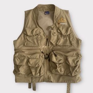 Perurail Men’s Vest Small Zip Utility CUSCO Machu Picchu Incas Gorpcore Outdoor